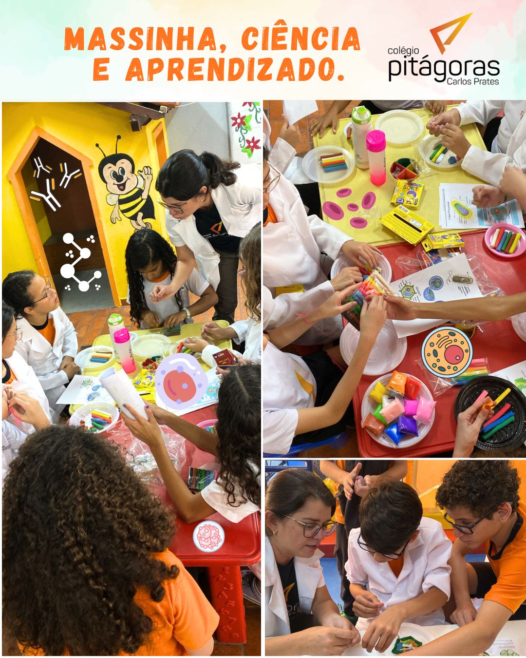 Imagem Massinha, Ciência e aprendizado.
